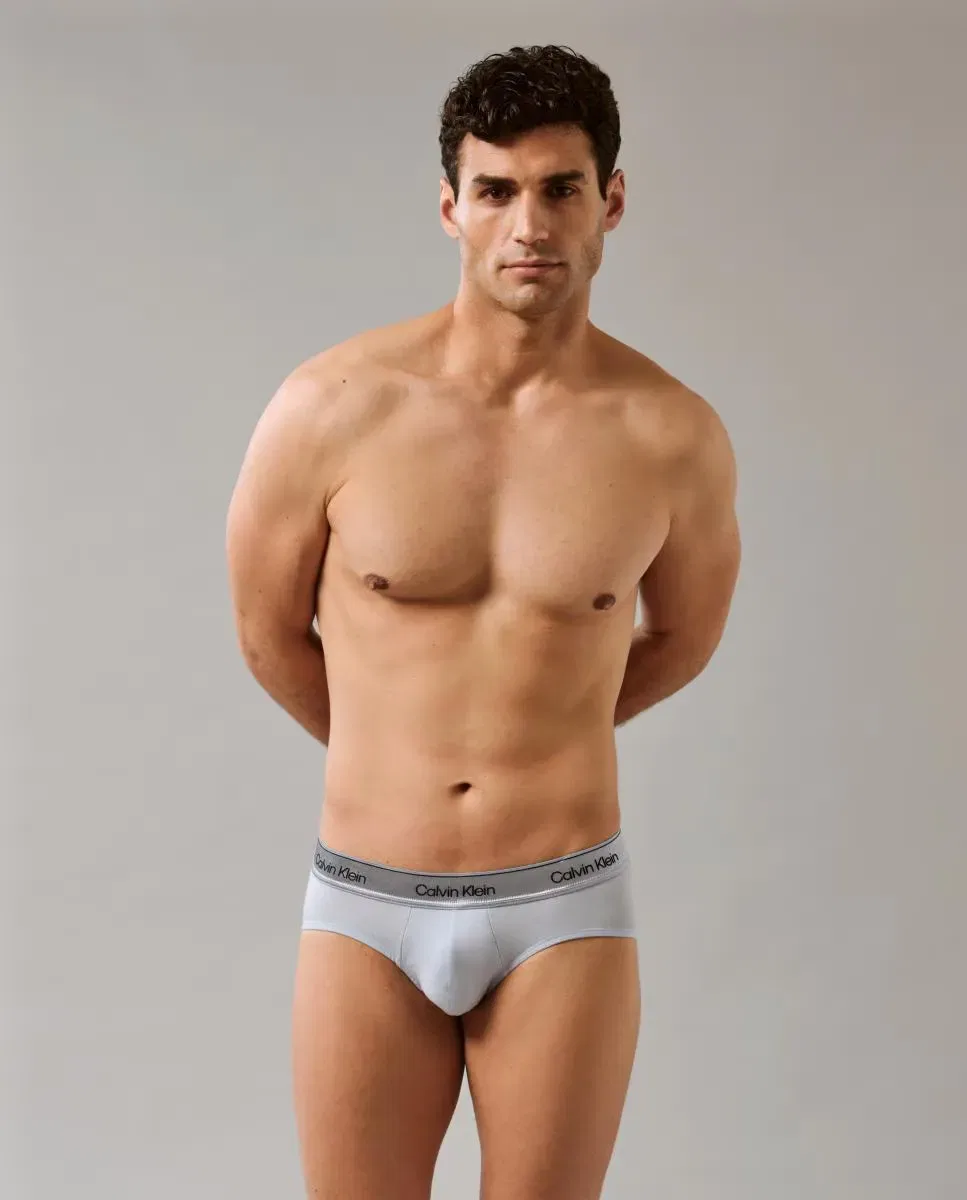 Мужские трусы-слипы из хлопка с эластаном Calvin Klein, Multicolor