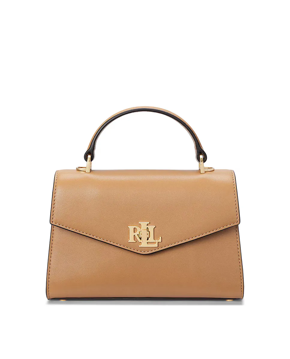 

Женская маленькая кожаная сумка-ранец Lauren Ralph Lauren, натуральный