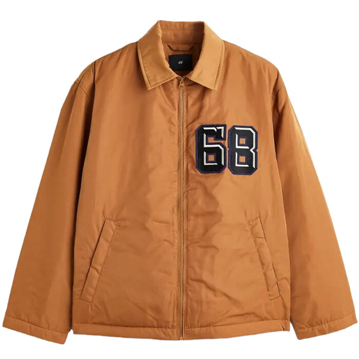 

Куртка H&M 68 Regular Fit Padded Baseball, светло-коричневый