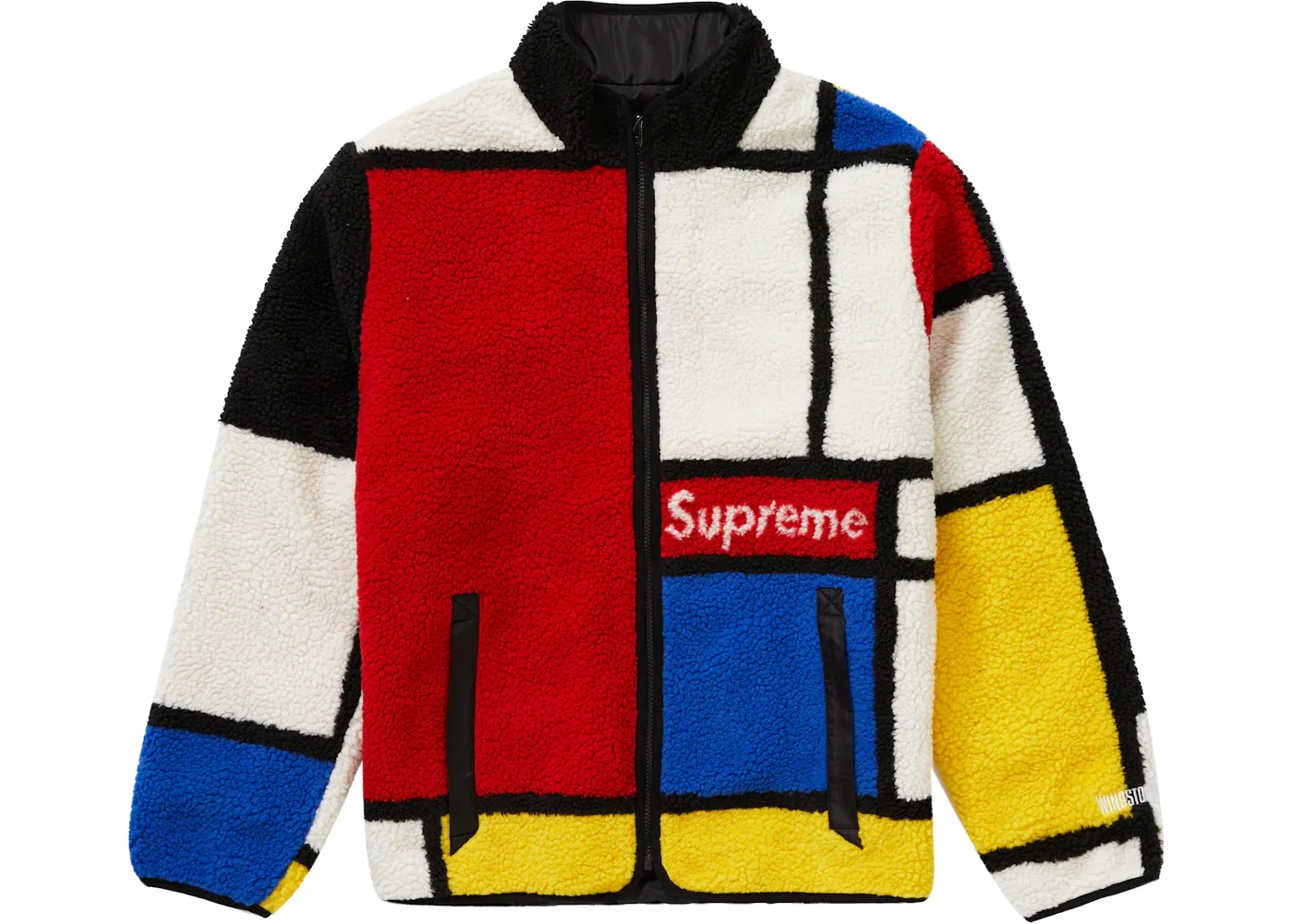 Мужская куртка-флис двусторонняя модель Fleece Jacket Supreme, Red