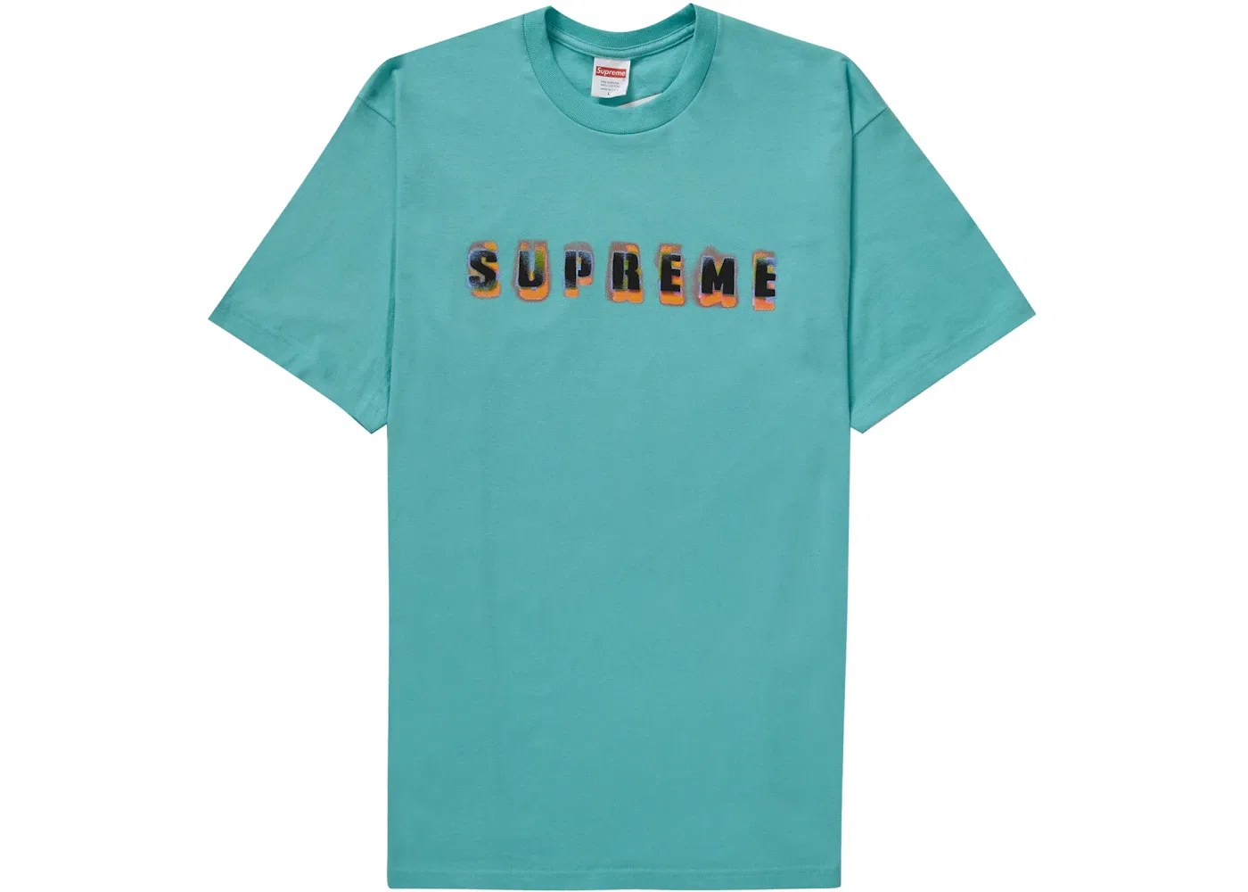 Мужская футболка Supreme Stencil Tee Teal, Teal