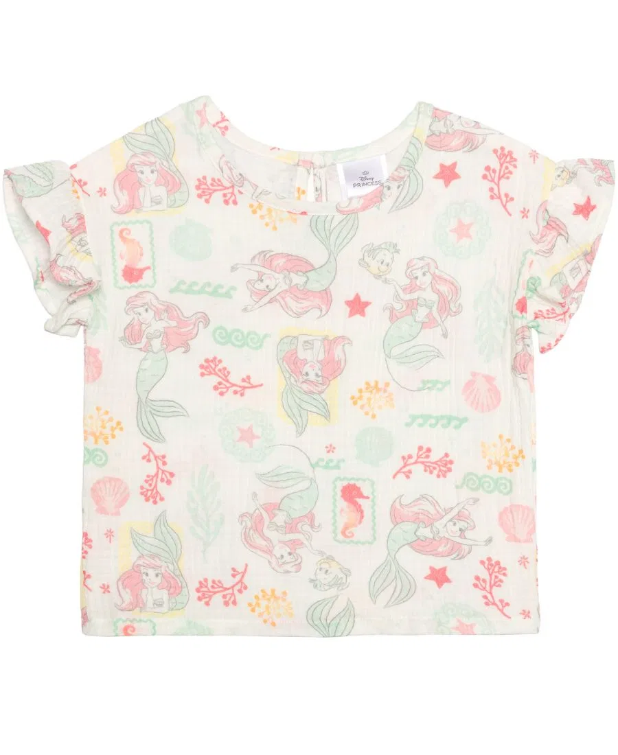 Детский комплект из футболки и шорт с морским принтом Disney, Soft Off White — фото 3