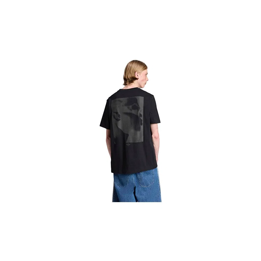 Футболка с принтом Face Gfx adidas, Черный — фото 2