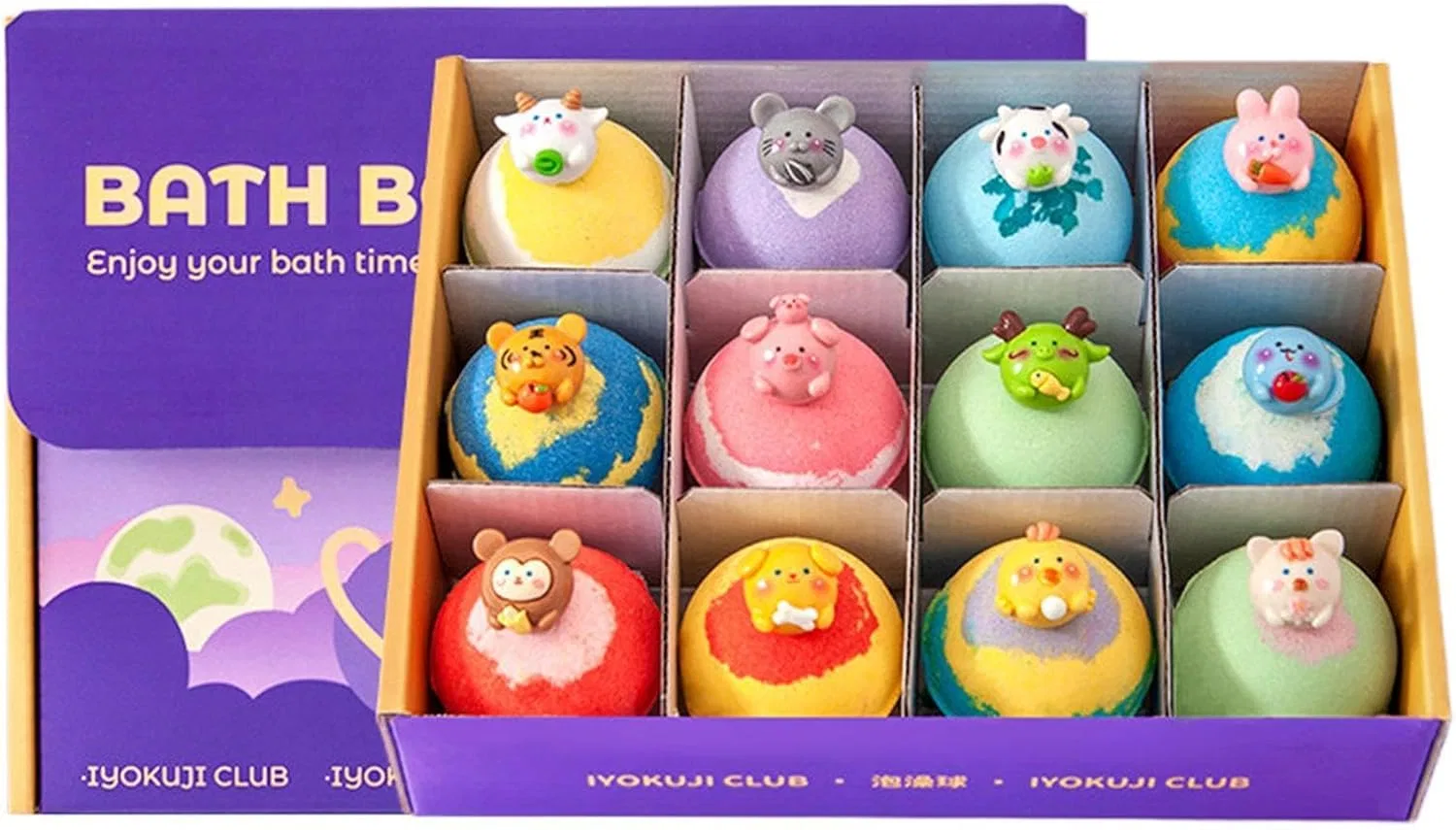 Пена для ванны с игрушками, 12 шт, Многоцветный Générique