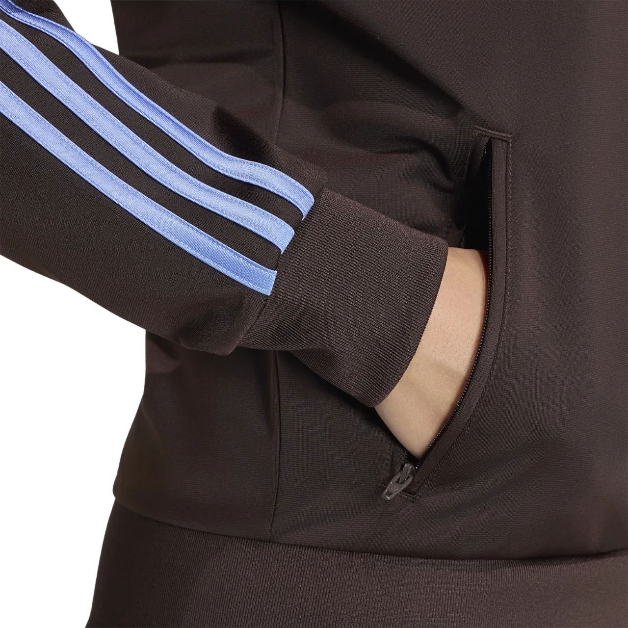 Женская олимпийка свободного кроя Firebird Classic Loose Track Top Adidas, Aurora Coffee/Blue Fusion — фото 4