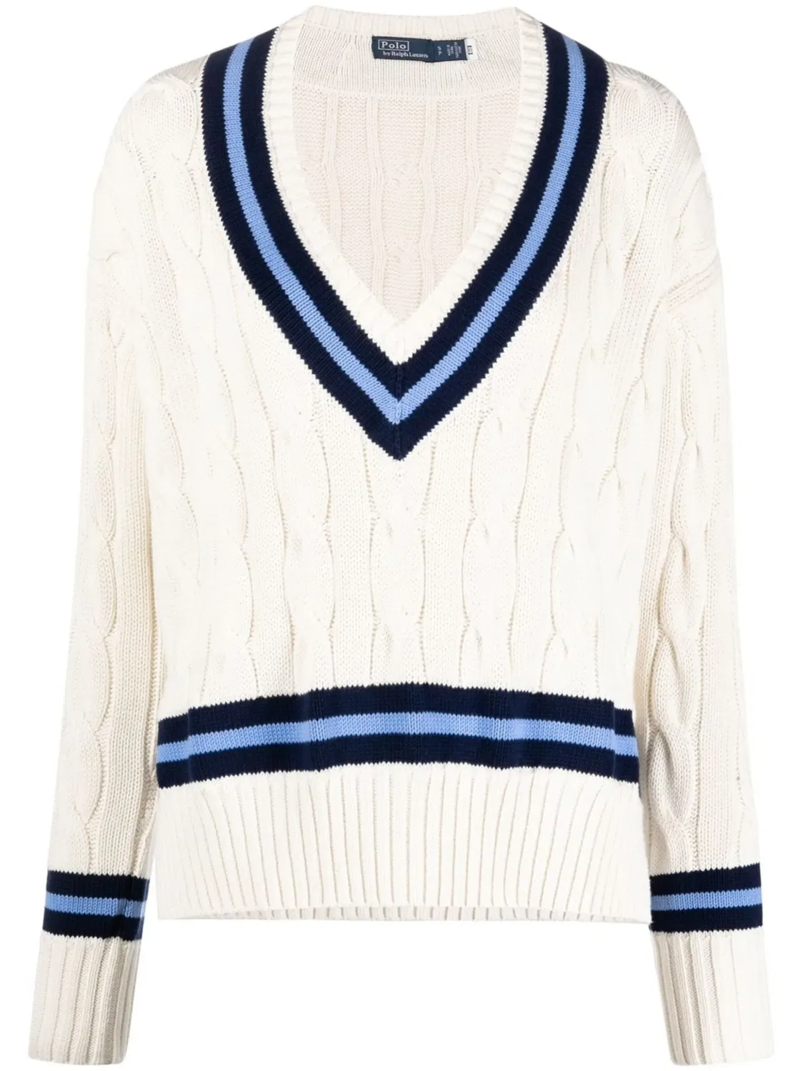 Крестьянский свитер с косичками Polo Ralph Lauren, нейтральные