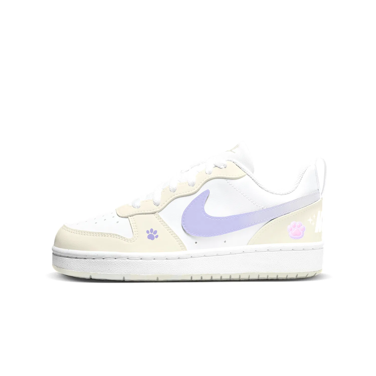 Кроссовки детские скейтбординг Court Taro Nike, Ecru