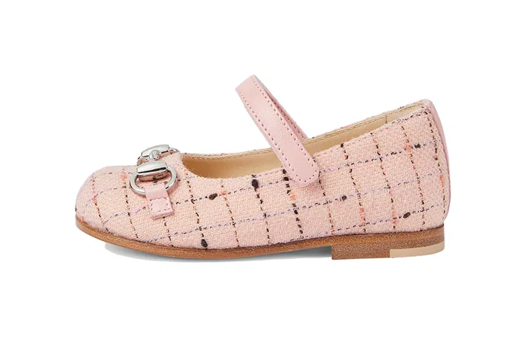 Детские кроссовки Gucci Horsebit Low Top, с принтом, Pink