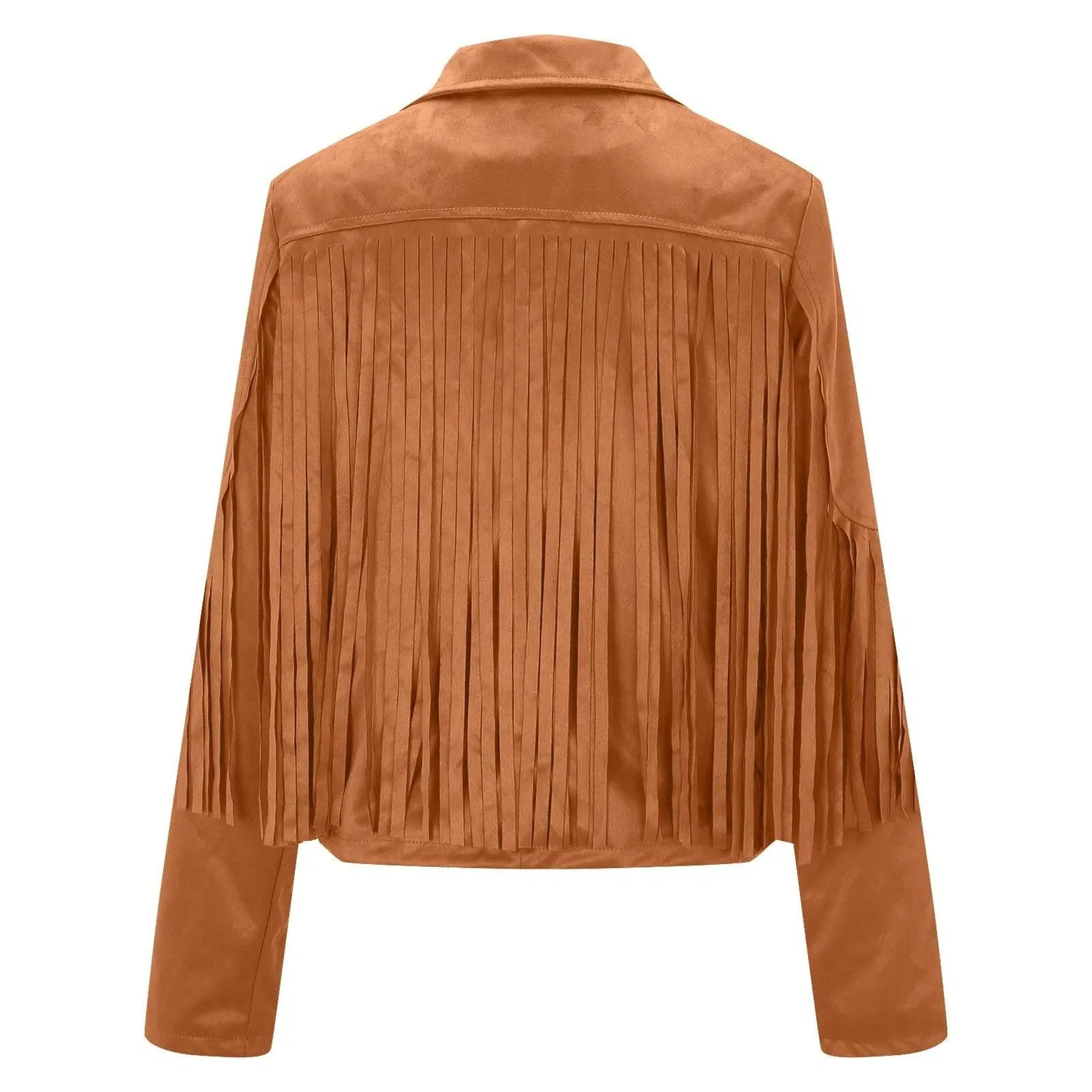 Женская куртка-ветровка с молнией Bomber Casual Zip Up, Arancia — фото 4