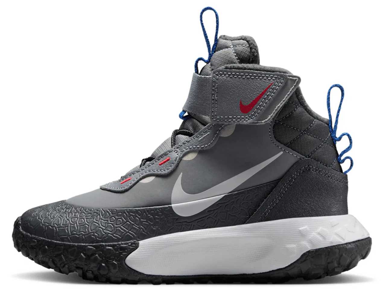 Детские ботинки для мальчиков с флисовой подкладкой Nike Terrascout, Anthracite Cool Grey Pure Platinum — фото 2