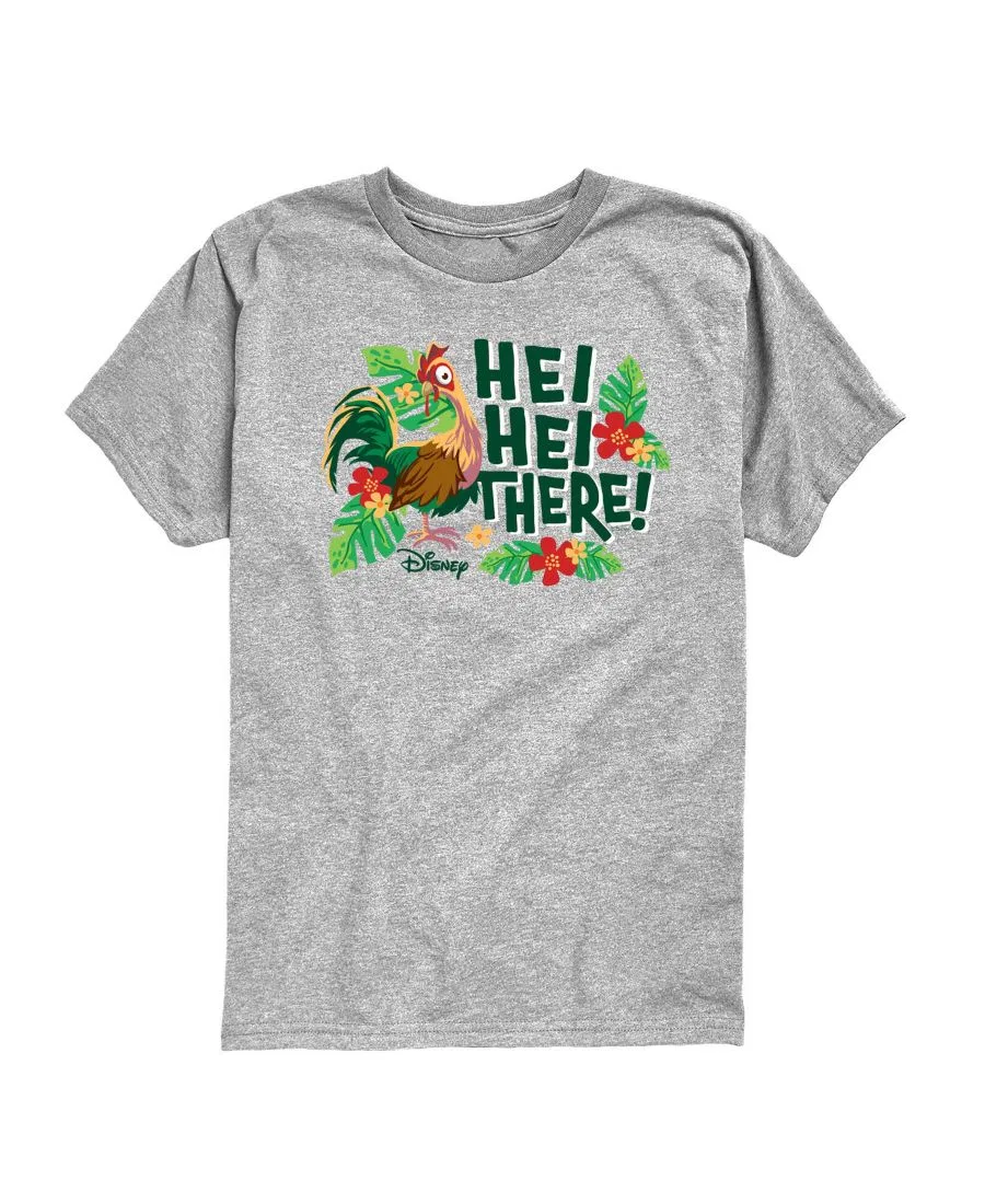 Футболка с принтом Hei Hei There Moana, Athletic Heather