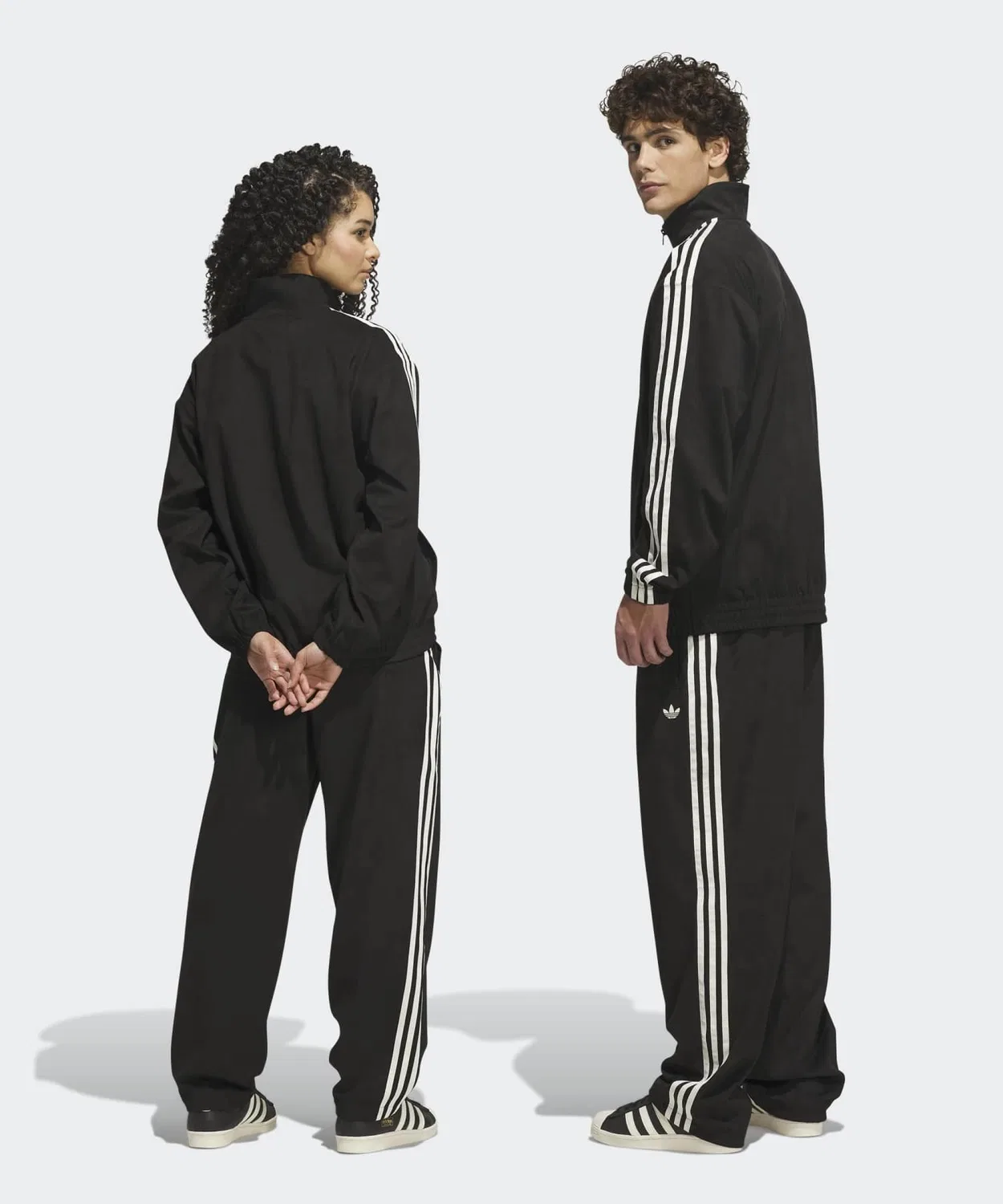 Мужские спортивные штаны свободного кроя с принтом Vintage Superfire, Adidas, Black — фото 2