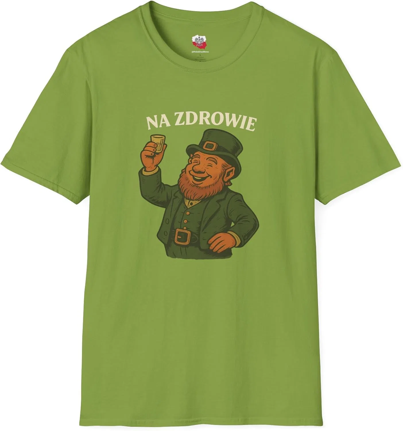 Футболка с принтом Na Zdrowie Irish Tee Shirt, Kiwi