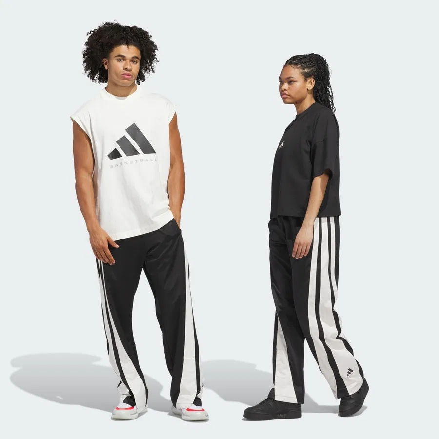 Спортивные штаны свободного кроя с моделью Performance Luxe, adidas, Черный