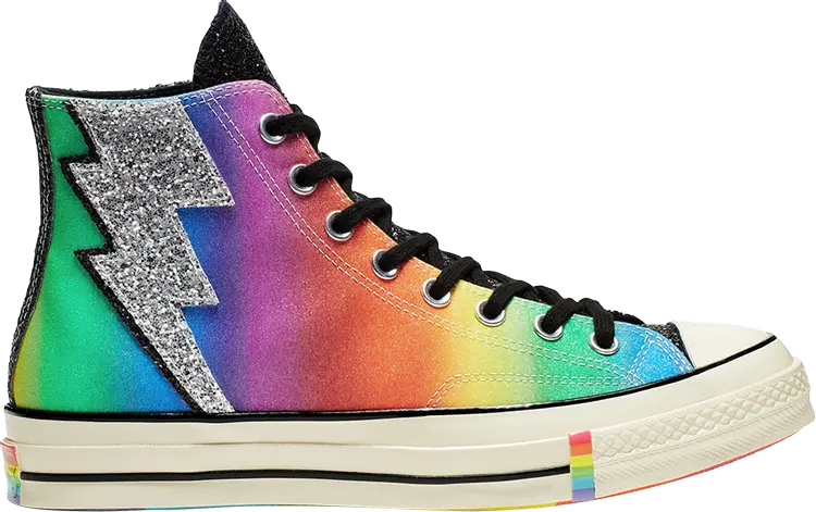 

Кроссовки Converse Chuck 70 Hi Pride Shimmering Black Rainbow, черный