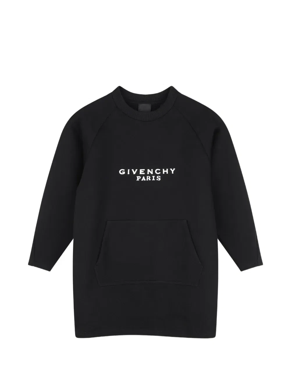 Платье с рукавами реглан и логотипом Givenchy Kids, черный