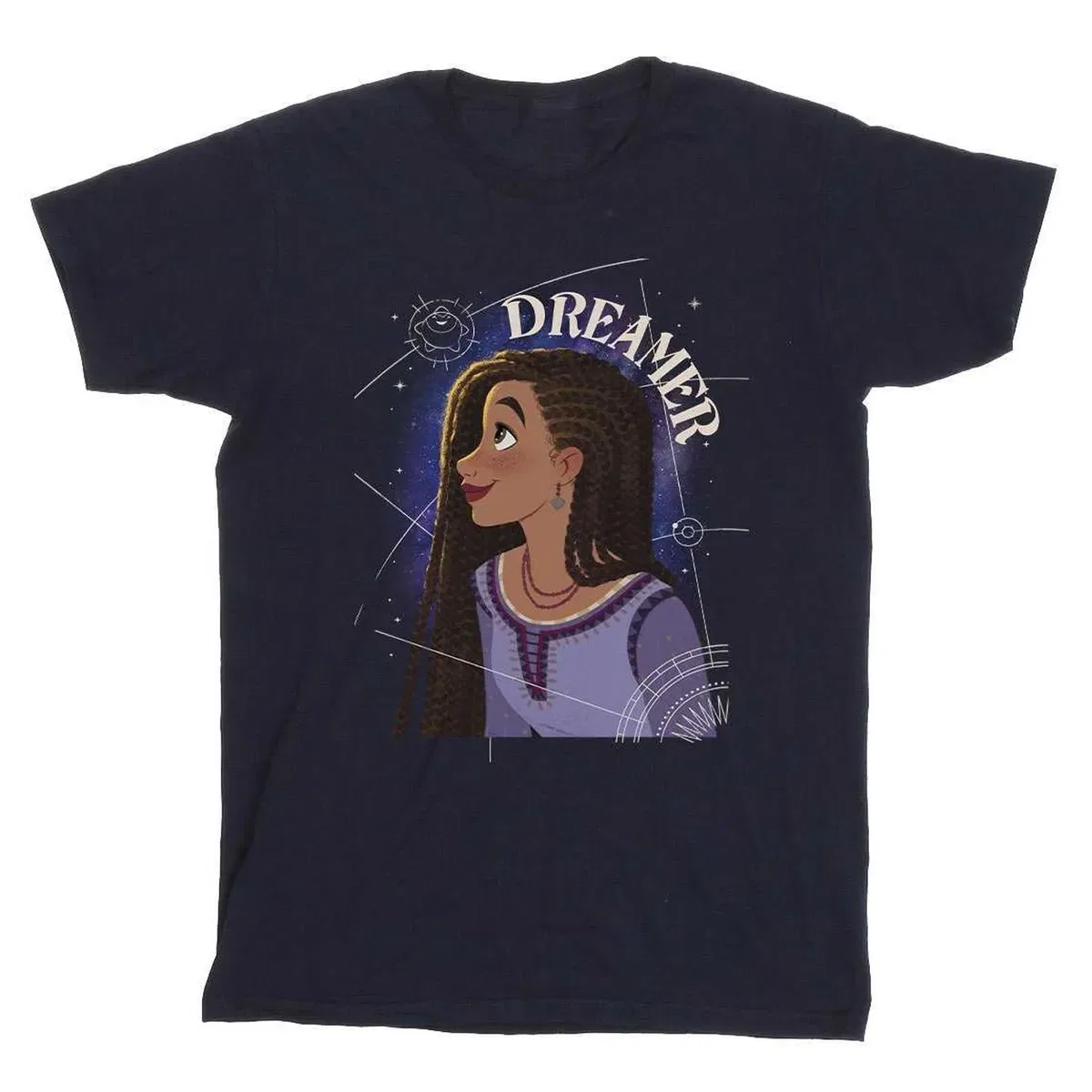 Детская хлопковая футболка Asha Wish, Navy