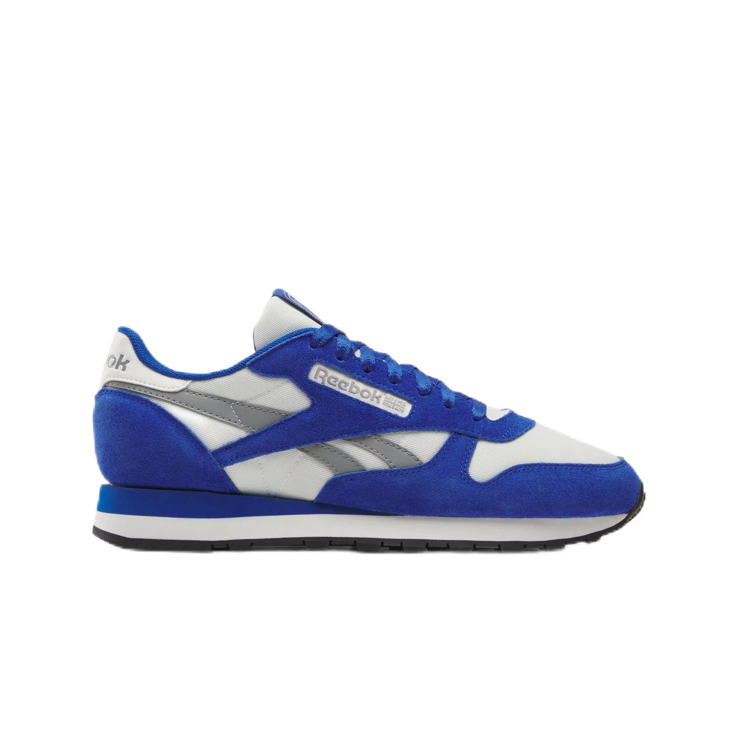 Детские кроссовки для девочек без принта Classic Leather Reebok, Boundless Blue Chalk Grey 3