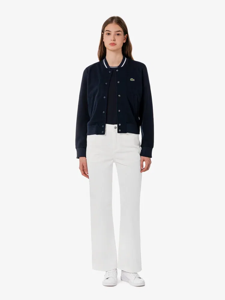 Джинсы женские LACOSTE Summer Denim Pants, летние, белые — фото 2