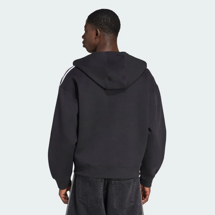 Худи свободного кроя Adicolor Spacer Oversized Hoodie adidas, Черный — фото 4