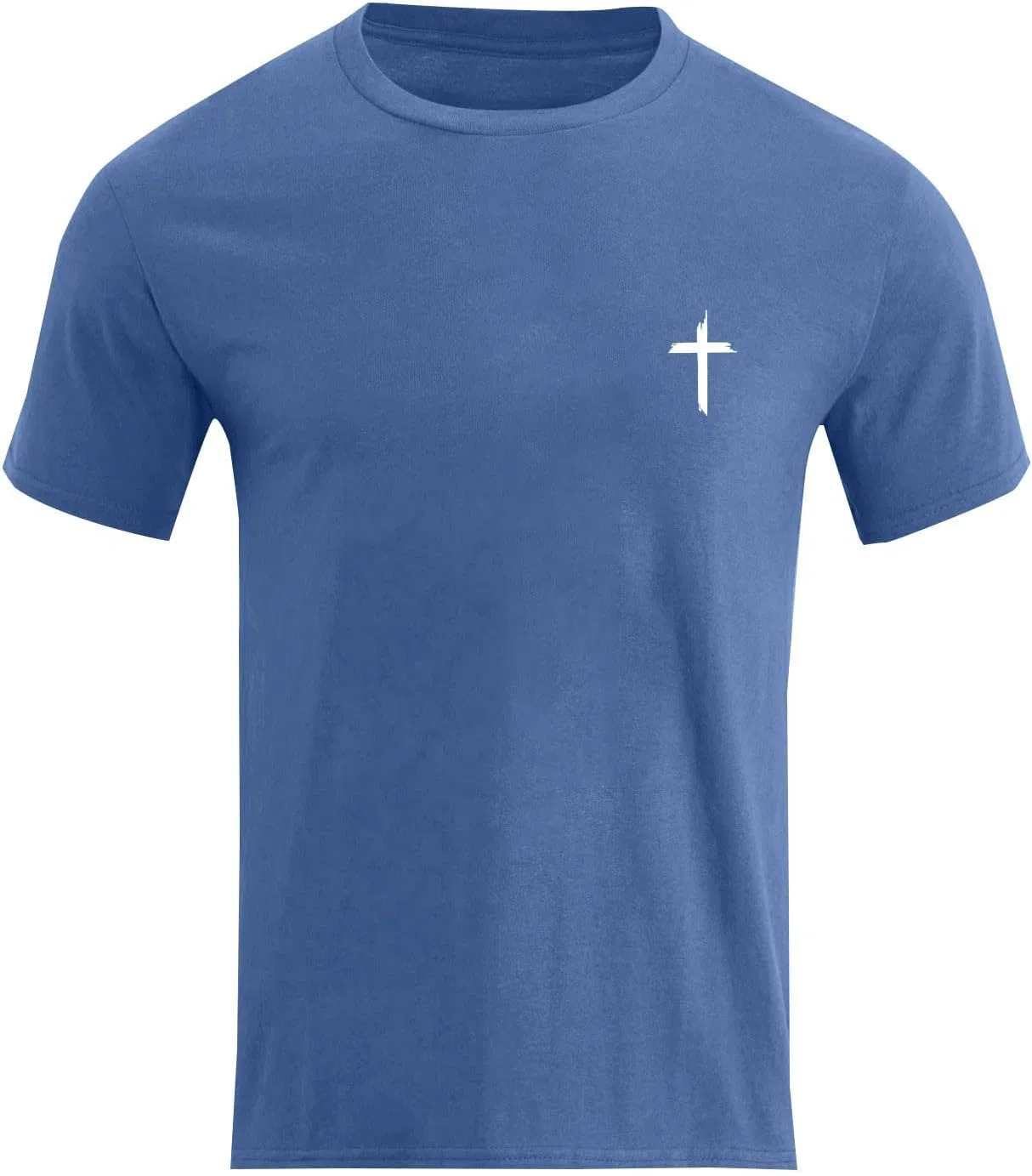 Мужская футболка с крестом Christian, Light Blue — фото 4