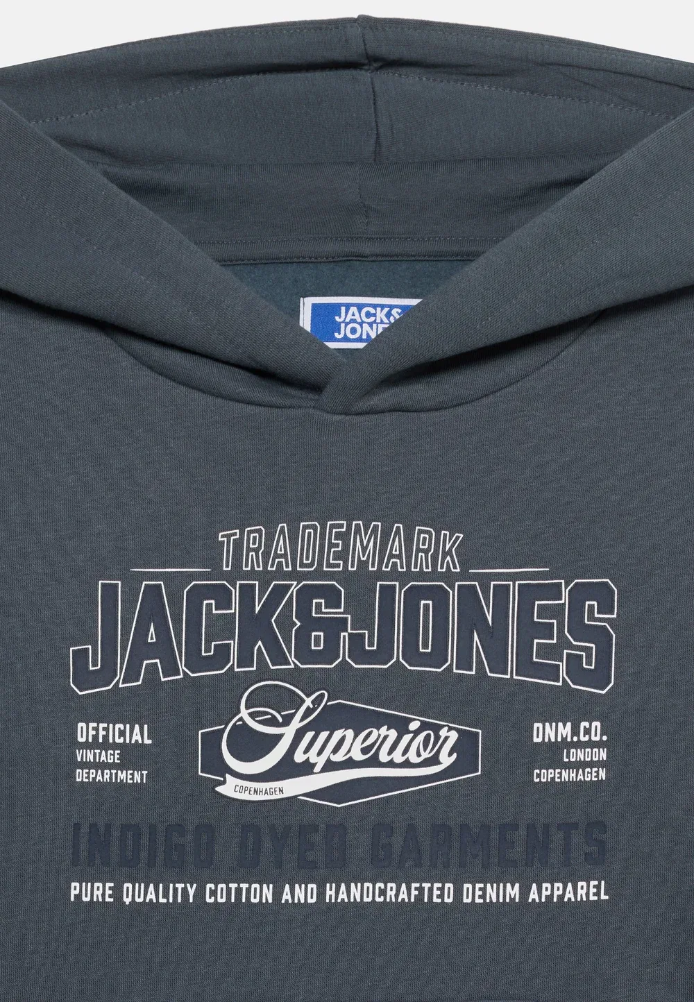 Толстовка Jjelogo sweat hood 2 col aw26 sn jnr - hoodie Jack & Jones Junior, Turbulence — фото 4