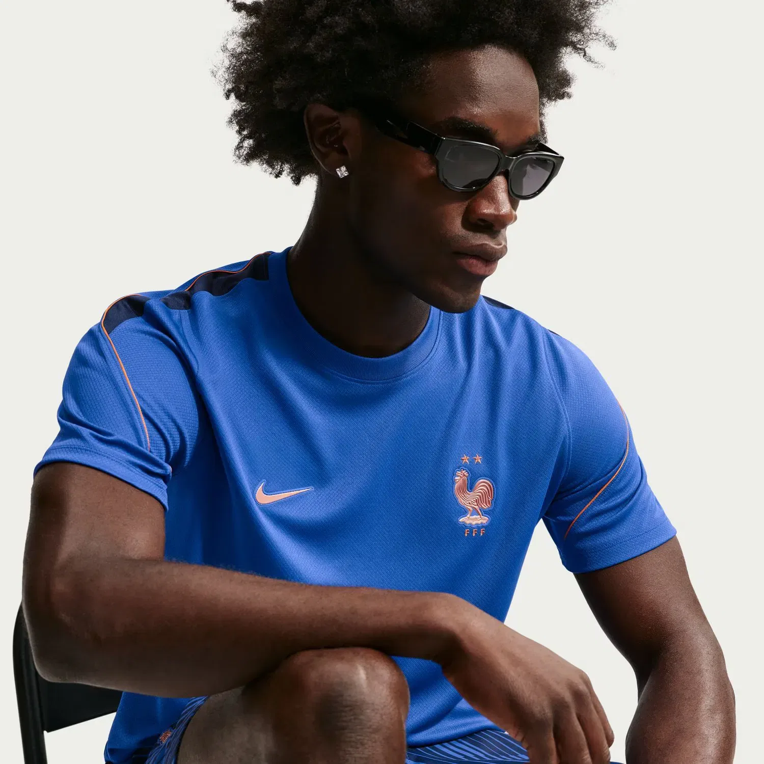 Мужская футболка с технологией Dri-FIT Strike Nike, Azul — фото 3