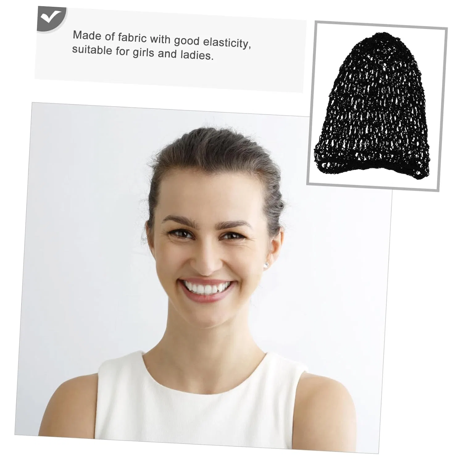 Шапочка для душа Breathable Mesh, Beatifufu, 1 шт, 22x18 cm, Black — фото 3