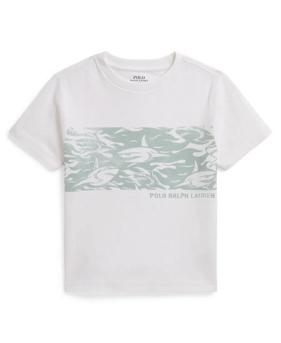 Футболка с коротким рукавом с принтом и эффектом тай-дай Polo Ralph Lauren, White