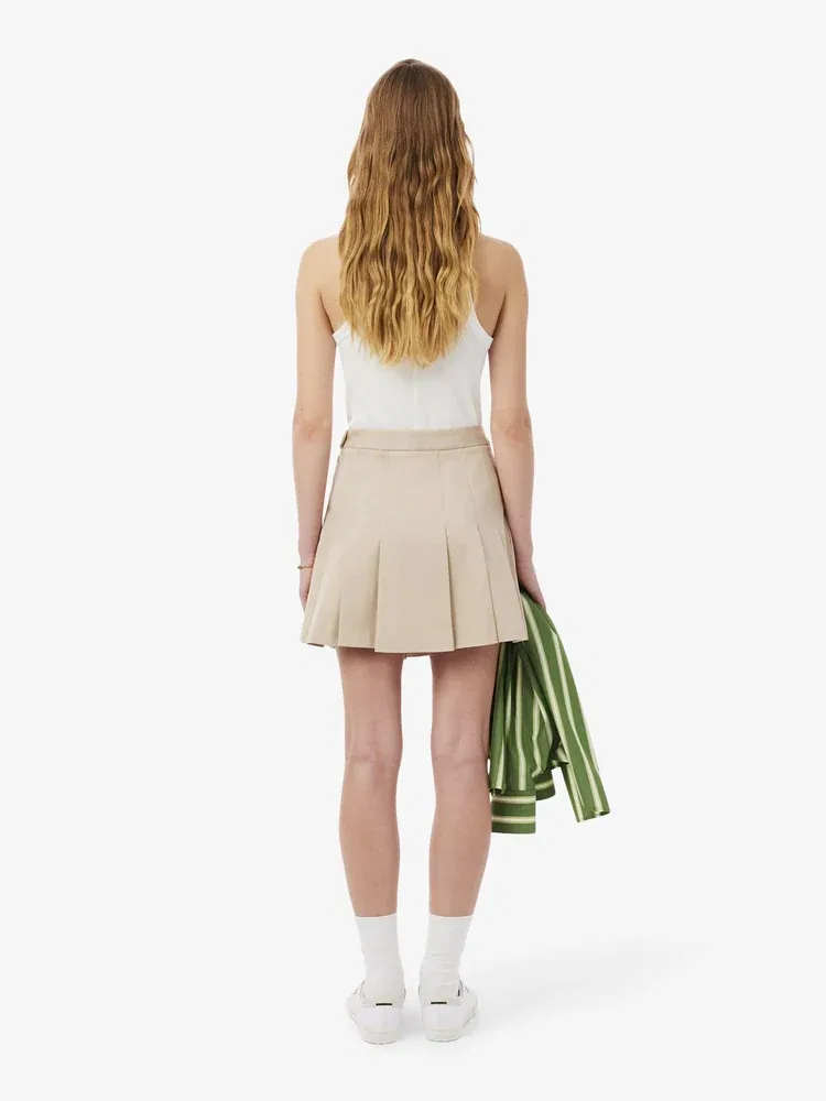 Юбка мини LACOSTE Beige — фото 3