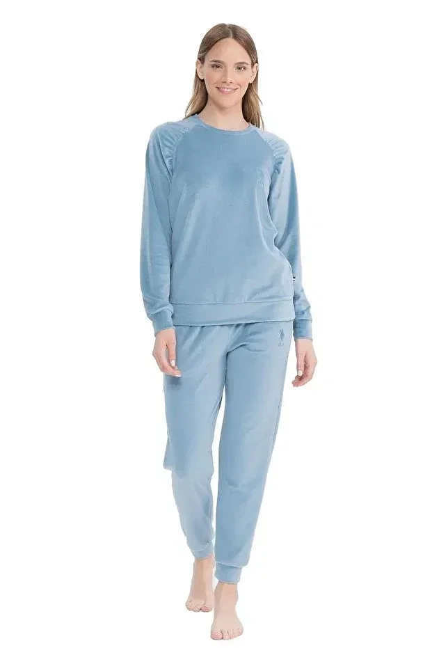 Женский комплект пижамы с длинным рукавом U.S. Polo Assn., Blue