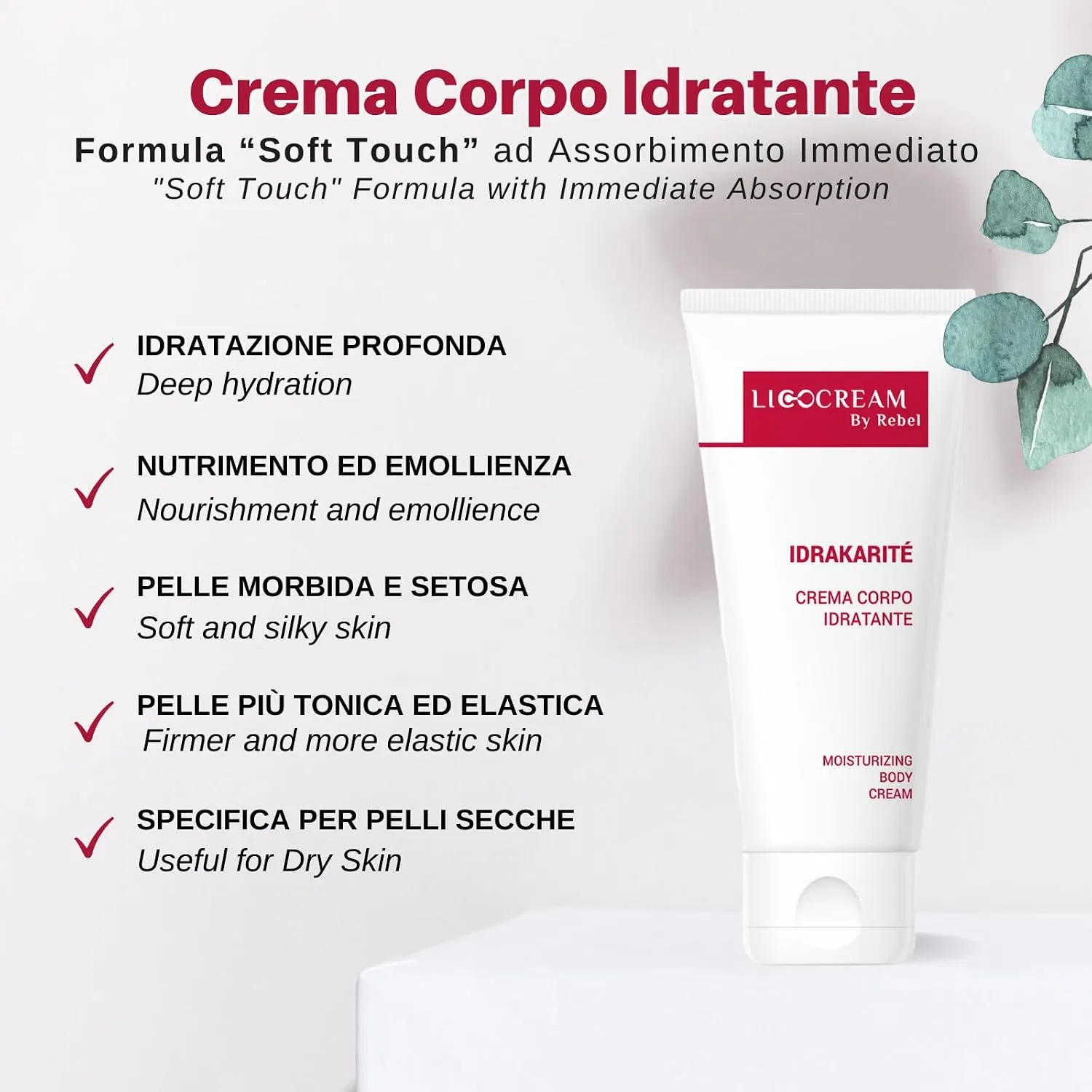 Крем для тела увлажняющий и питательный Lycocream ByRebel Hydrakaritè, 200 мл Licofarma — фото 3