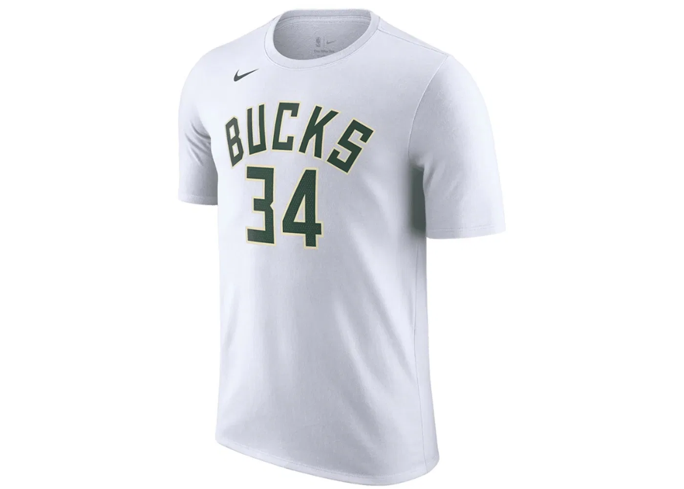 Мужская футболка с принтом Giannis Antetokounpo Nike, White/Green