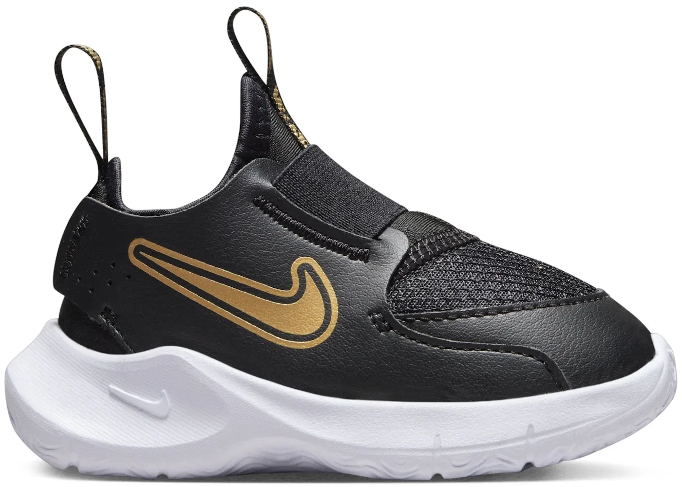Детские кроссовки Lifestyle Flex Runner 3 Nike, Black/White/Metallic Gold