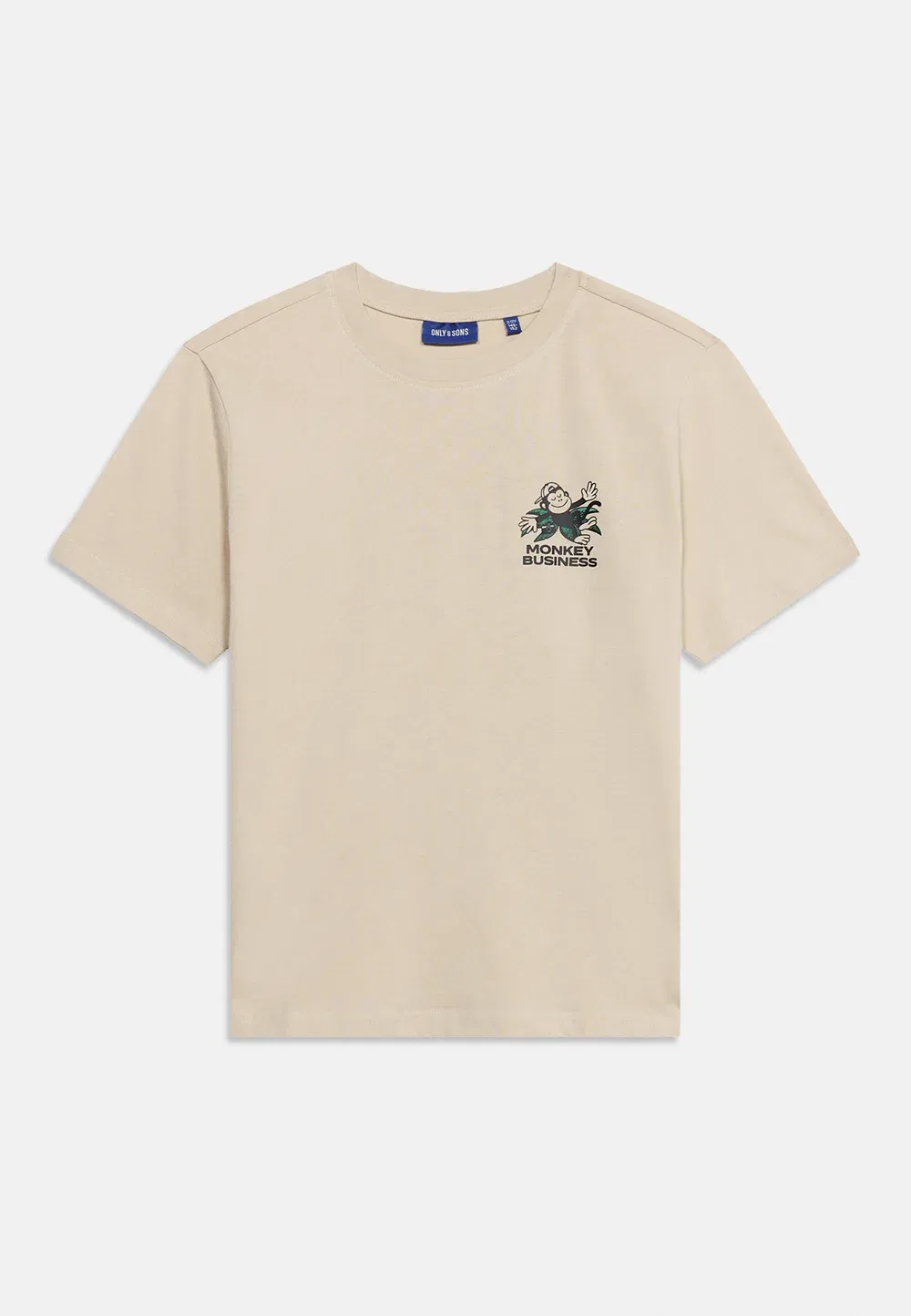 Футболка Osjtailspin с принтом Only & Sons Junior, Beige — фото 3