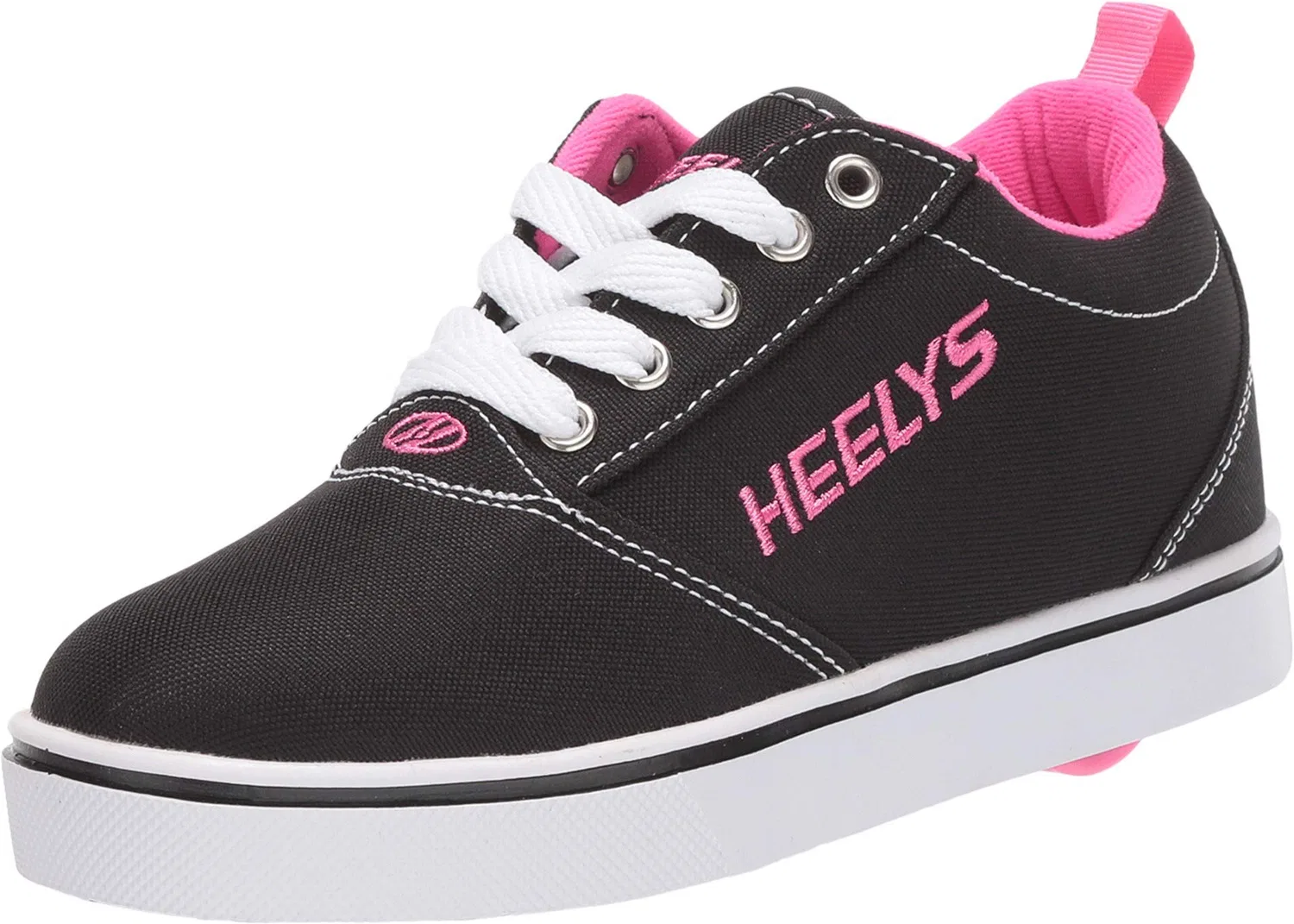 Детские кроссовки для девочек с колесиками Pro 20 Heelys, Black White Pink