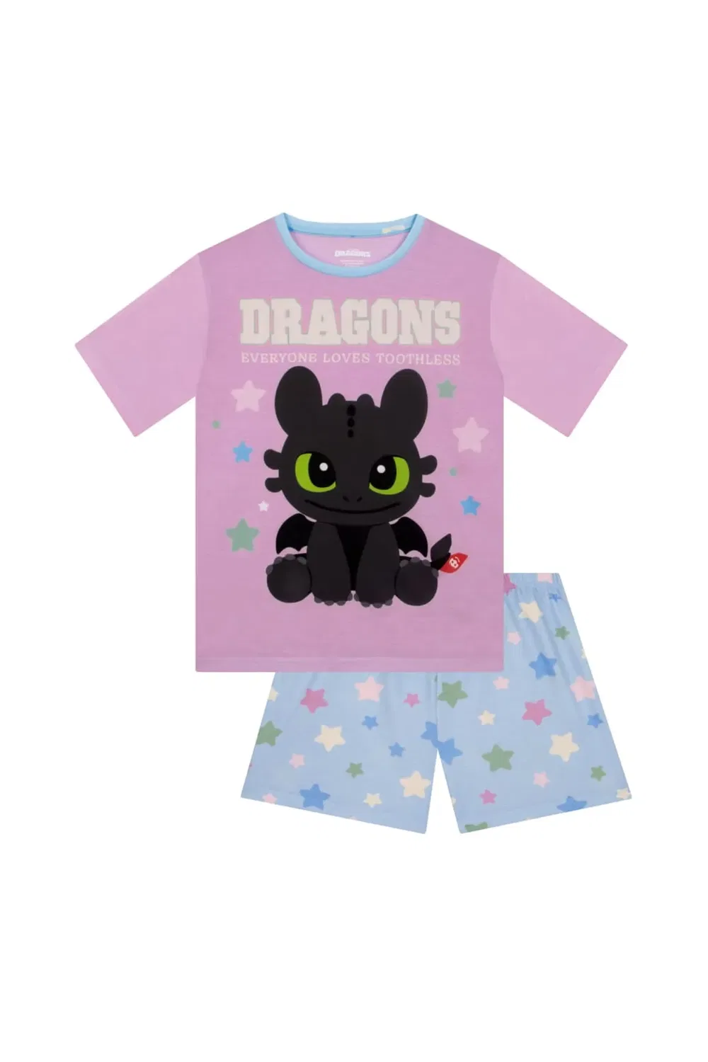 Детские пижамные шорты Toothless How To Train Your Dragon, Purple