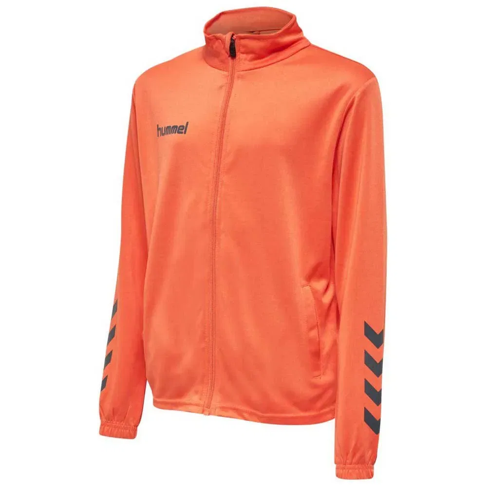 Детский спортивный костюм с молнией и принтом Promo Poly Hummel, Orange — фото 3