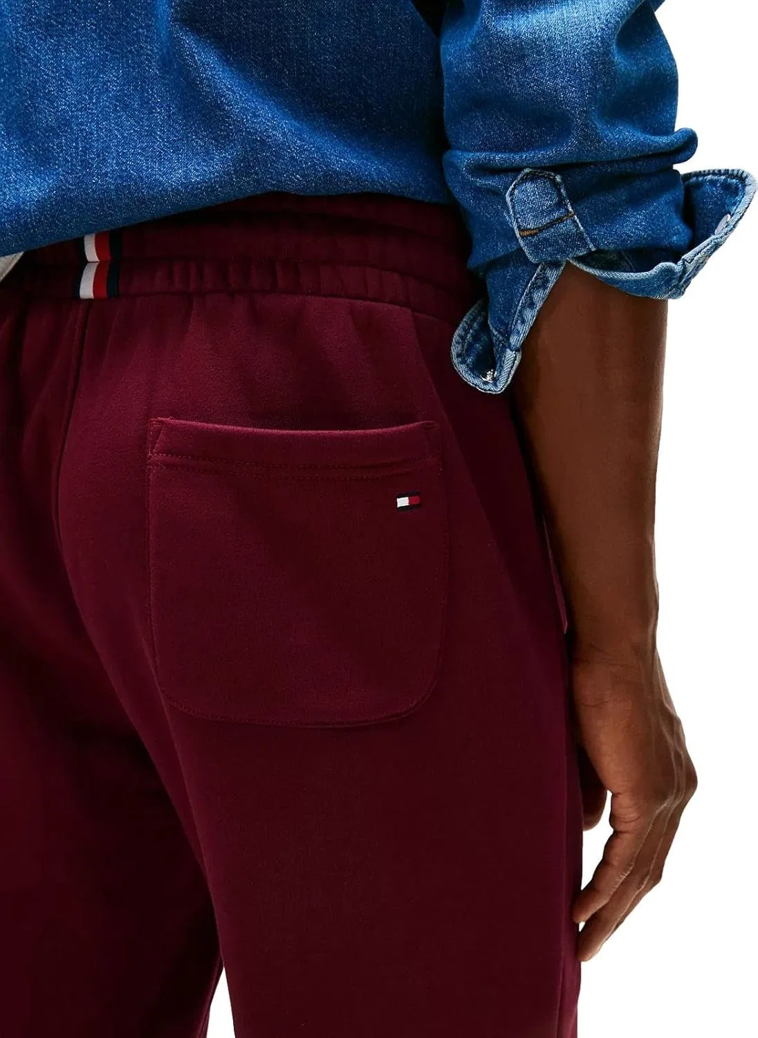 TOMMY HILFIGER Мужские логотипные джоггеры с карманами, Medium, P Navy — фото 4