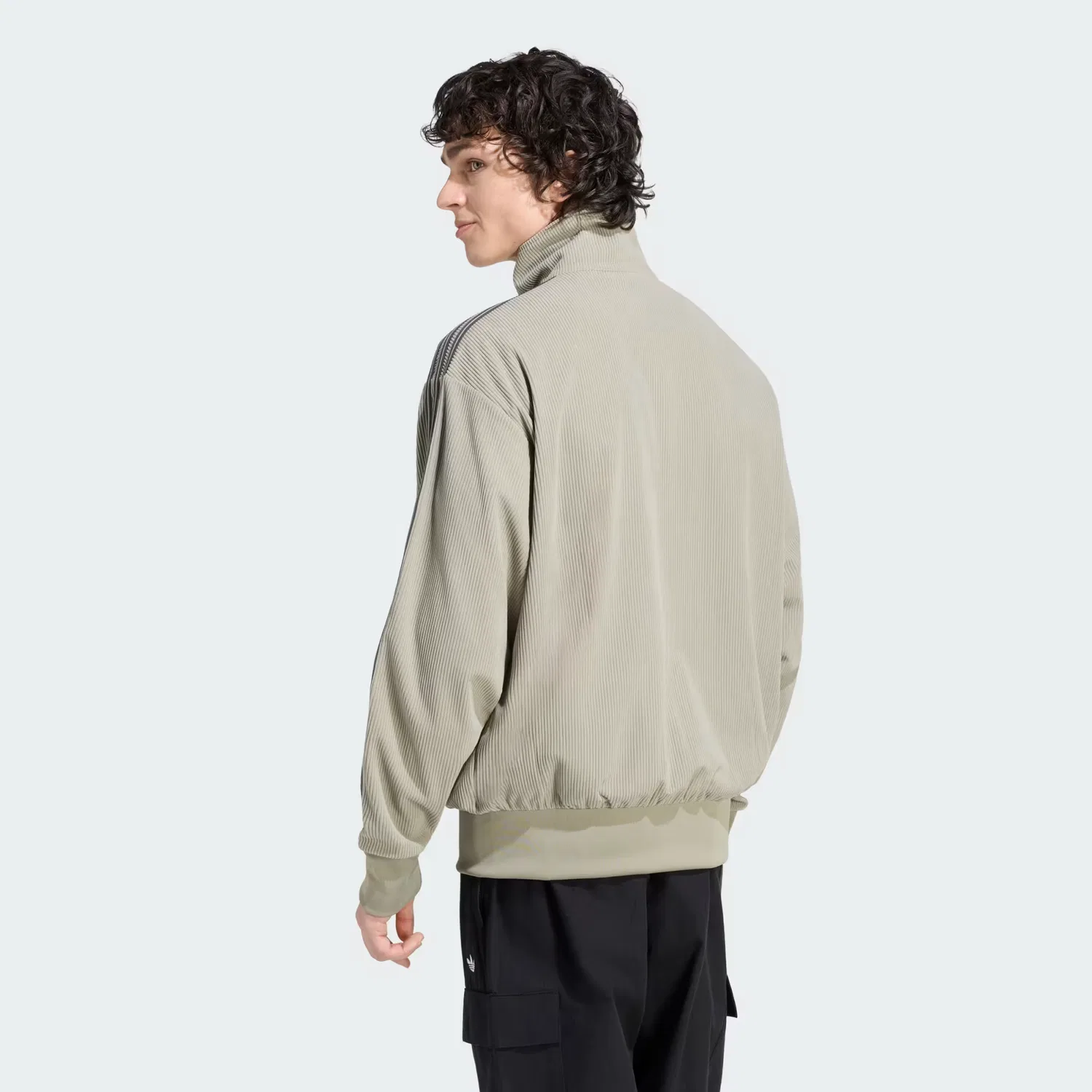 Мужская спортивная куртка из вельвета Firebird Adidas Originals, серебристо-серый — фото 3