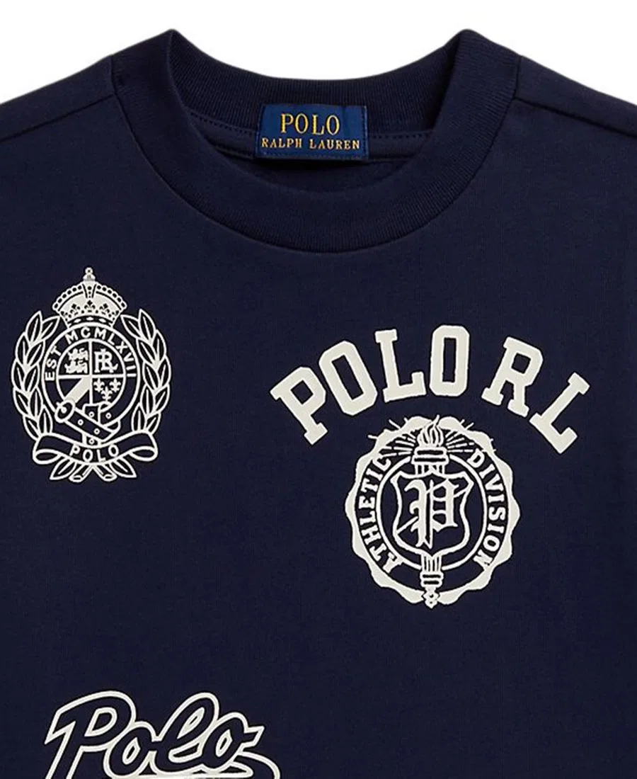 Футболка оверсайз с принтом Polo Ralph Lauren, Refined Navy — фото 3