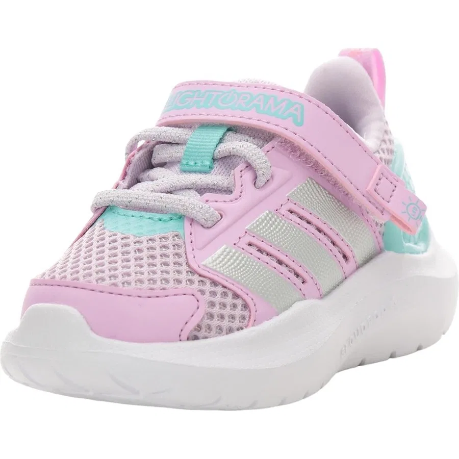 Детские спортивные кроссовки с длинным шнурком Lightorama Rnr El I adidas, Фиолетовый — фото 3