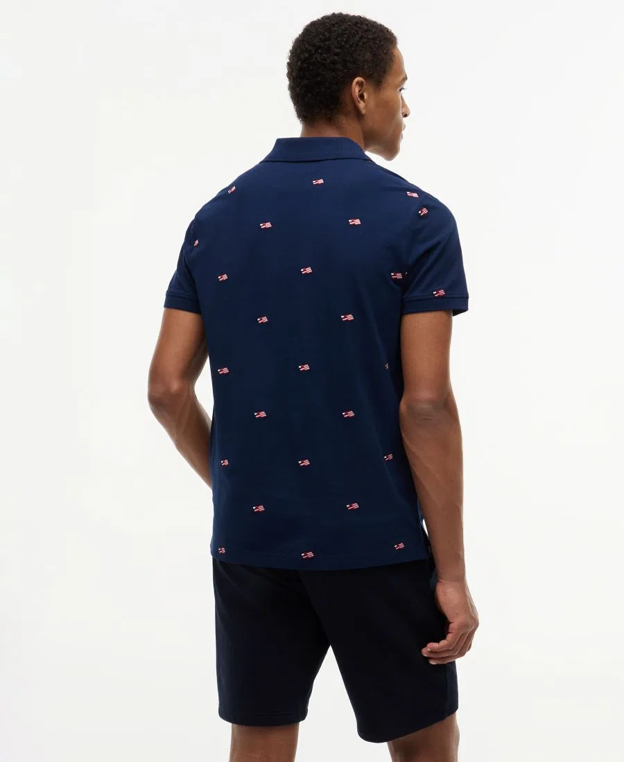 Поло с вышивкой Critter Tommy Hilfiger, Carbon Navy — фото 4