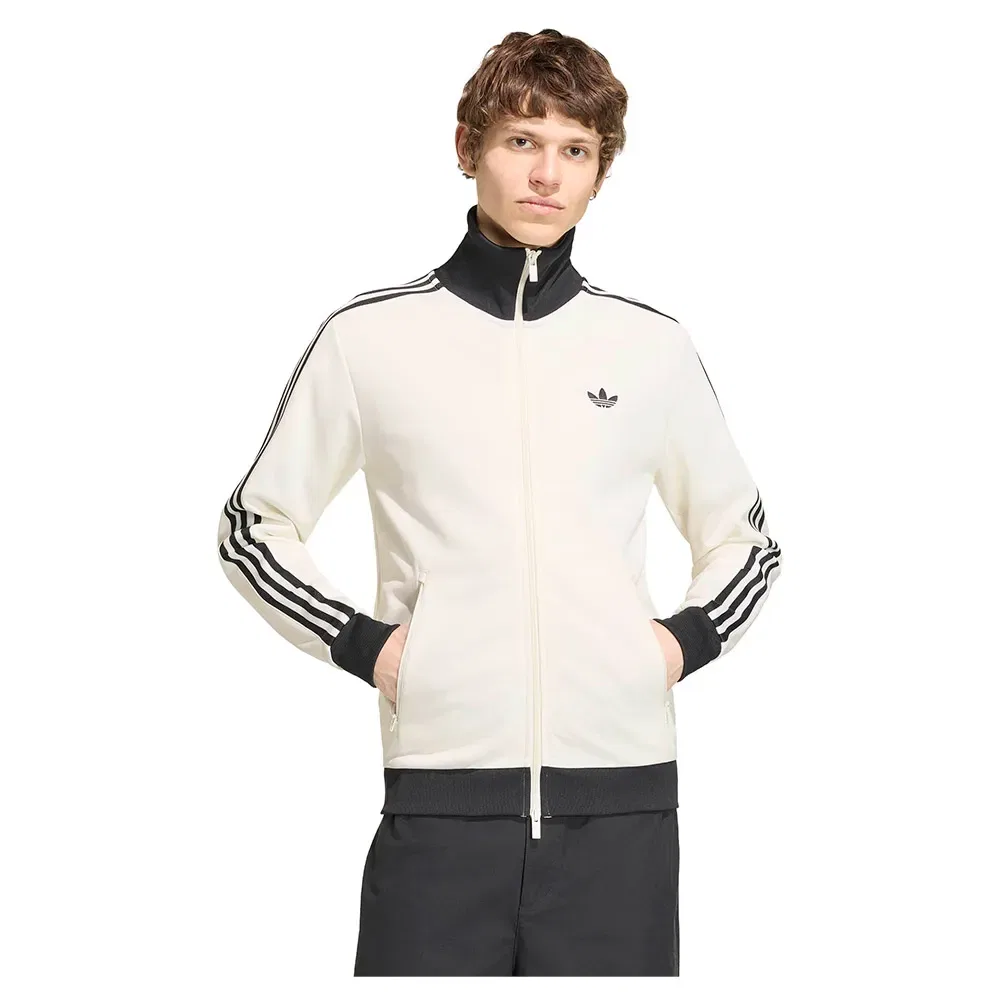 Мужской свитшот с молнией Franz Beckenbauer Classic Adidas Originals, White