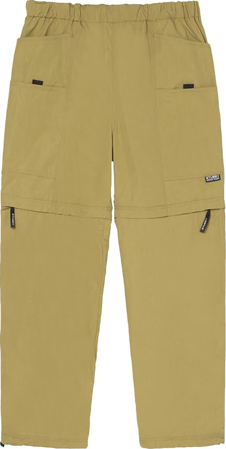 

Брюки Stussy Nyco Convertible Pant 'Bright Olive', зеленый