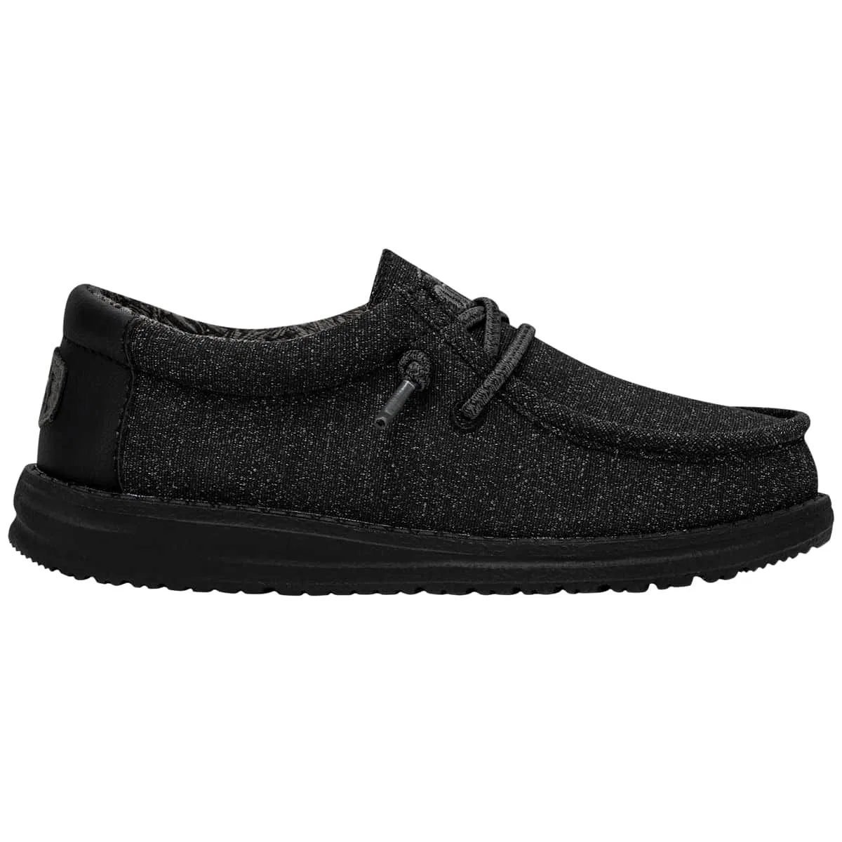 Детские кроссовки для мальчиков с эластичными шнурками Wally Basic HEYDUDE, Black