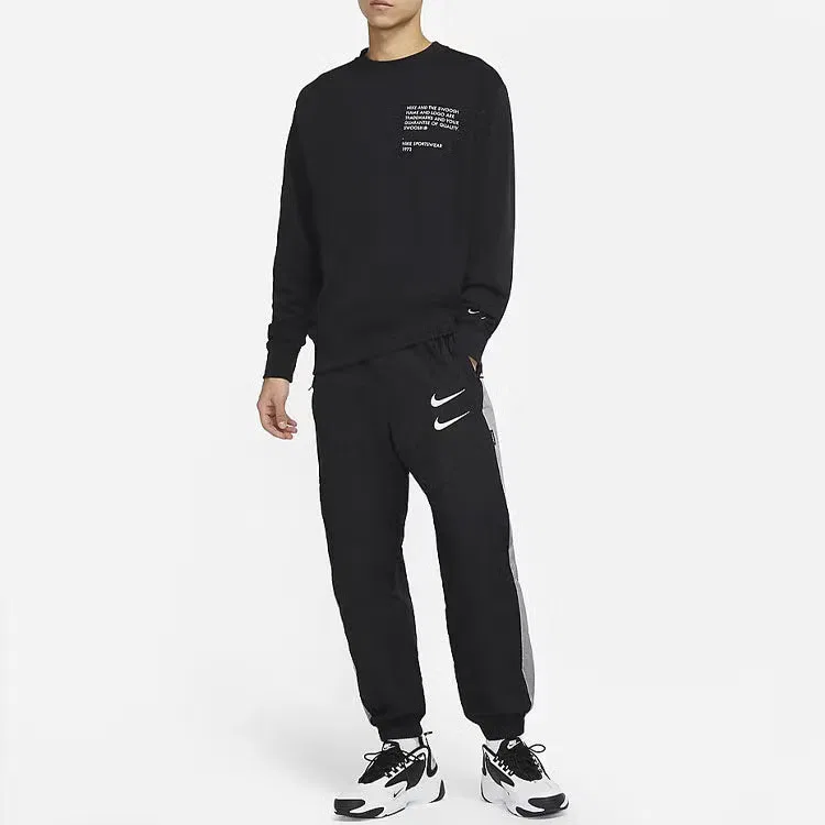Свитшот с принтом Swoosh Nike, черный — фото 2