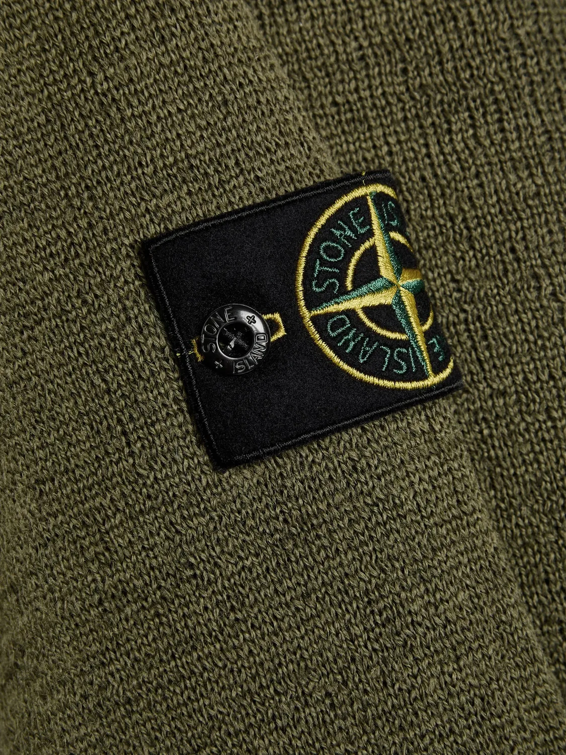 Stone Island Свитер с круглым вырезом, зеленый — фото 2