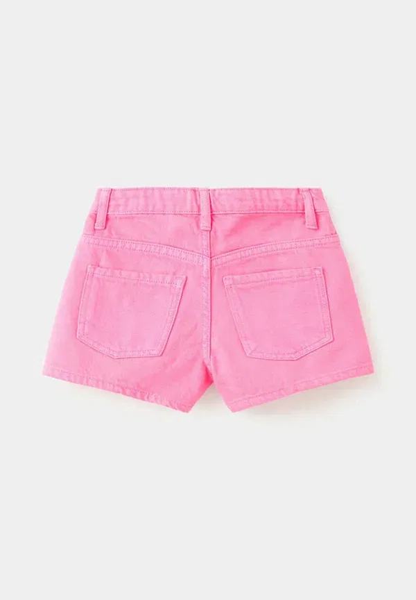 Детские джинсовые шорты Mango Kids, розовый — фото 3