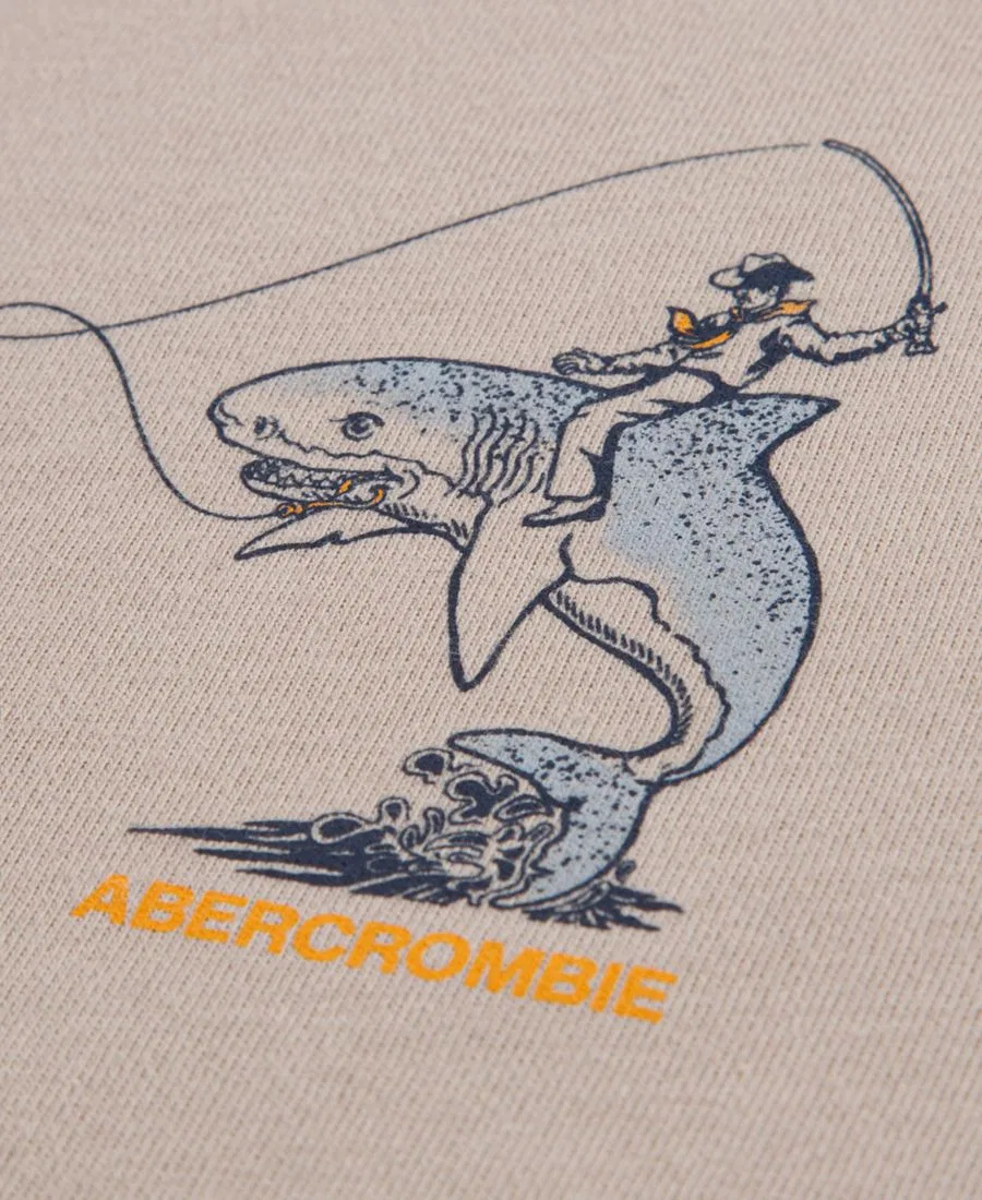 Футболка с принтом Cowboy-on-Shark abercrombie kids, Simply — фото 3